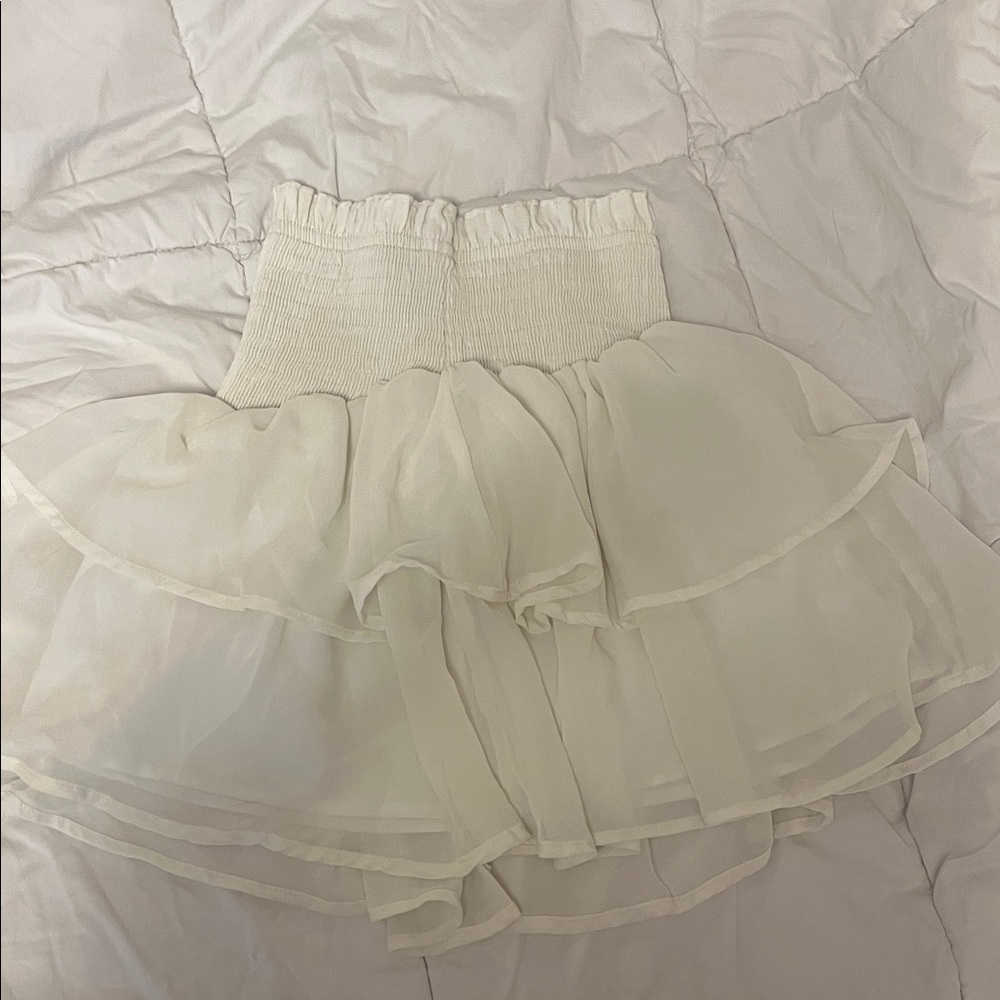SHEIN Cream Skater Skirt